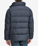 Men's Down Puffer Jacket with Fleece Bib