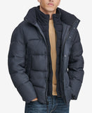 Men's Down Puffer Jacket with Fleece Bib