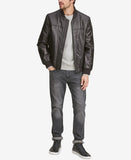 Men's Summit Leather Bomber Jacket
