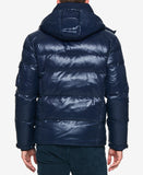 Men's Quilted Down Hooded Puffer Jacket