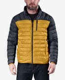 Men's Colorblocked Packable Down Blend Jacket