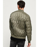 Zig Zag Quilt Bomber Jacket