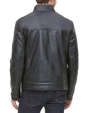Men's Leather Racer Jacket