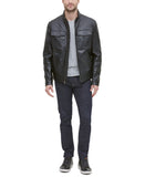 Men's Leather Racer Jacket