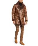Men's Faux Suede Faux Fur Jacket