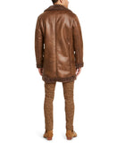 Men's Faux Suede Faux Fur Jacket