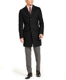 Men's Slim-Fit Solid Overcoat