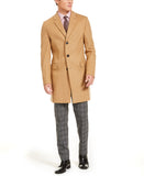 Men's Slim-Fit Solid Overcoat