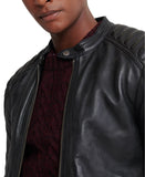 Men's City Hero Leather Racer Jacket