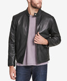 Men's Leather Moto Jacket