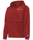 Men's Packable Half-Zip Hooded Water-Resistant Jacket