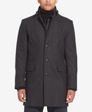 Men's Wool Coat with Bib