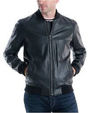 Men's Sutton Faux Leather Bomber Jacket
