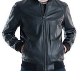 Men's Sutton Faux Leather Bomber Jacket
