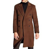 Dark brown single breasted overcoat
