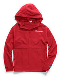 Men's Packable Half-Zip Hooded Water-Resistant Jacket